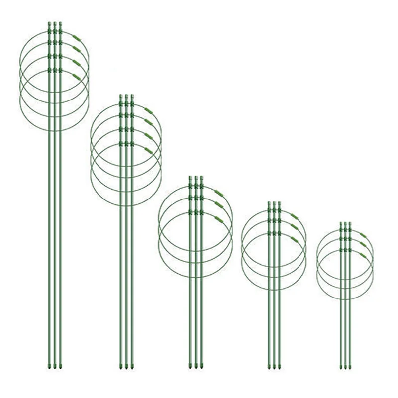 1 Pc Durable Creative Climbing Vine Rack 30cm Plastic Coated Iron Plant Support Frame Garden Balcony Plant Flower Trellis 5