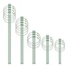 1 Pc Durable Creative Climbing Vine Rack 30cm Plastic Coated Iron Plant Support Frame Garden Balcony Plant Flower Trellis 5