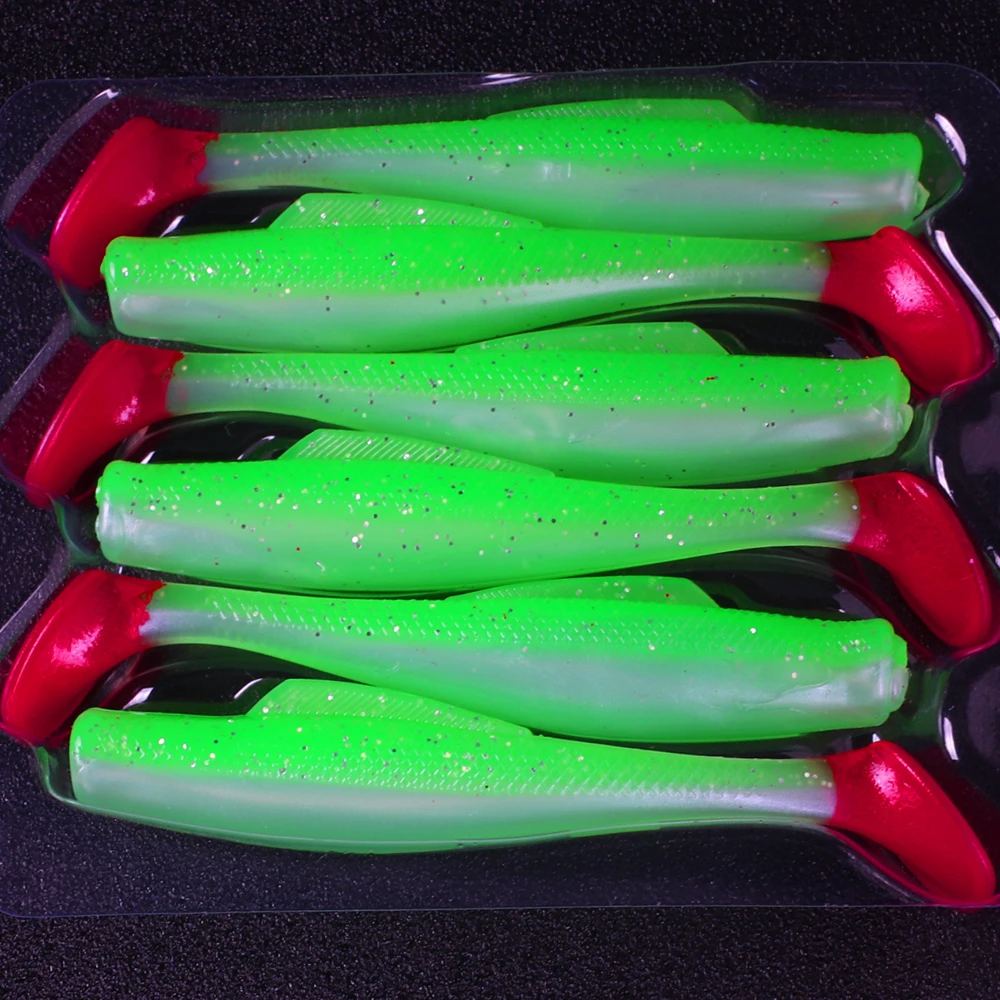 6 Stück/Set Weicher Köder 8cm Schwimmender T-Schwanz Angelköder TPE-Material Paddelschwanz Weicher Köder Angelköder – Detail 6