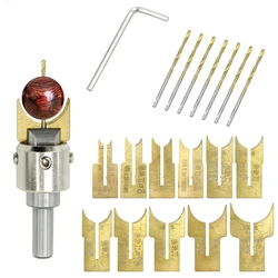 Professional Wooden Rosary Bead Making Drill Bit Kit Milling Cutter Woodworking Tool Set Carpenter Tools 16PCS