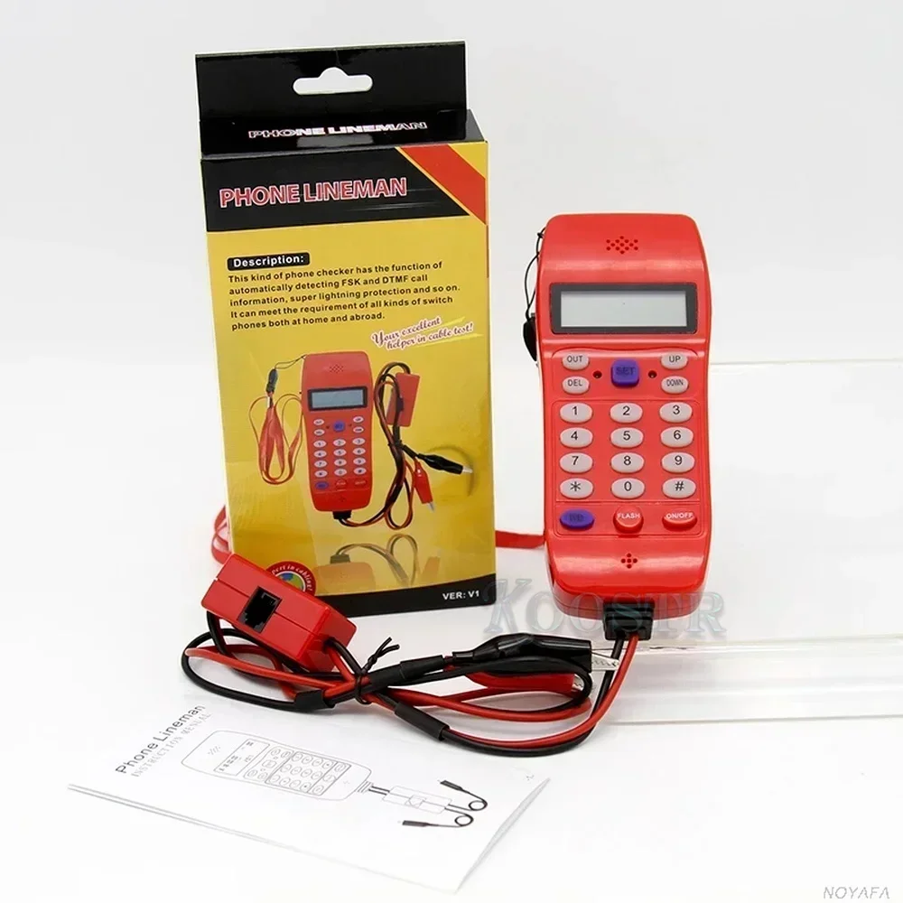 NOYAFA NF-866 Lineman Phone Cable Tester Tracker For Check FSK And DTM Caller ID Display Automatic Detection Multimeter