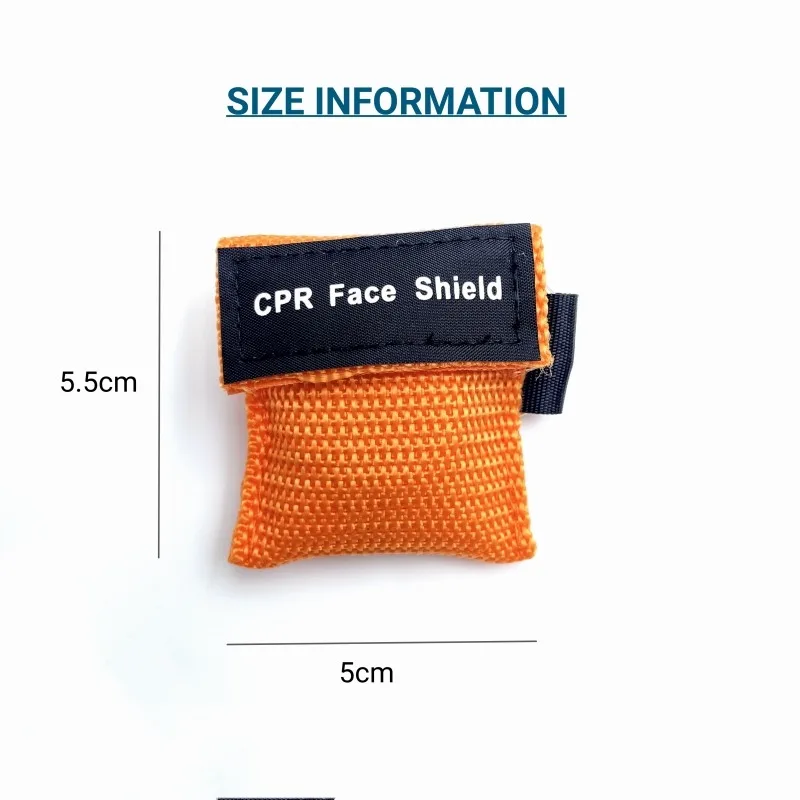 First Aid Disposable Face Mask Shield CPR Resuscitator Mask Breathing Masks Mouth Breath One-way Valve Emergency Outdoor Tools first aid mask