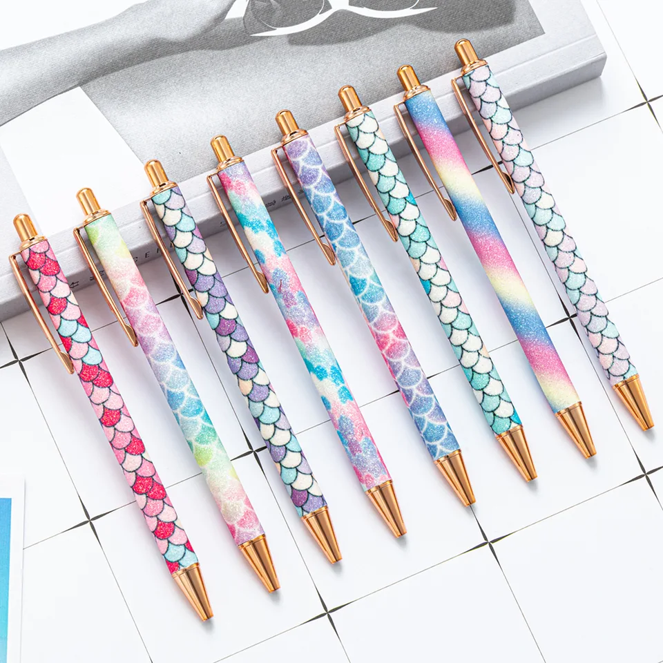 Lol – stylo à bille en métal doré, joli stylo de luxe pour mariage, pour  écrire, fournitures scolaires, accessoires de papeterie Kawaii