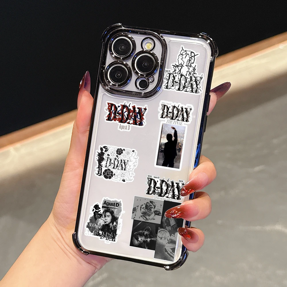 Anti-Drop Transparent Phone Case with S-SUGA A-Agust D Design