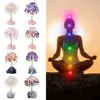 1PC Crystal Money Tree Copper Wire Wrapped Agate Fluorite Base 5