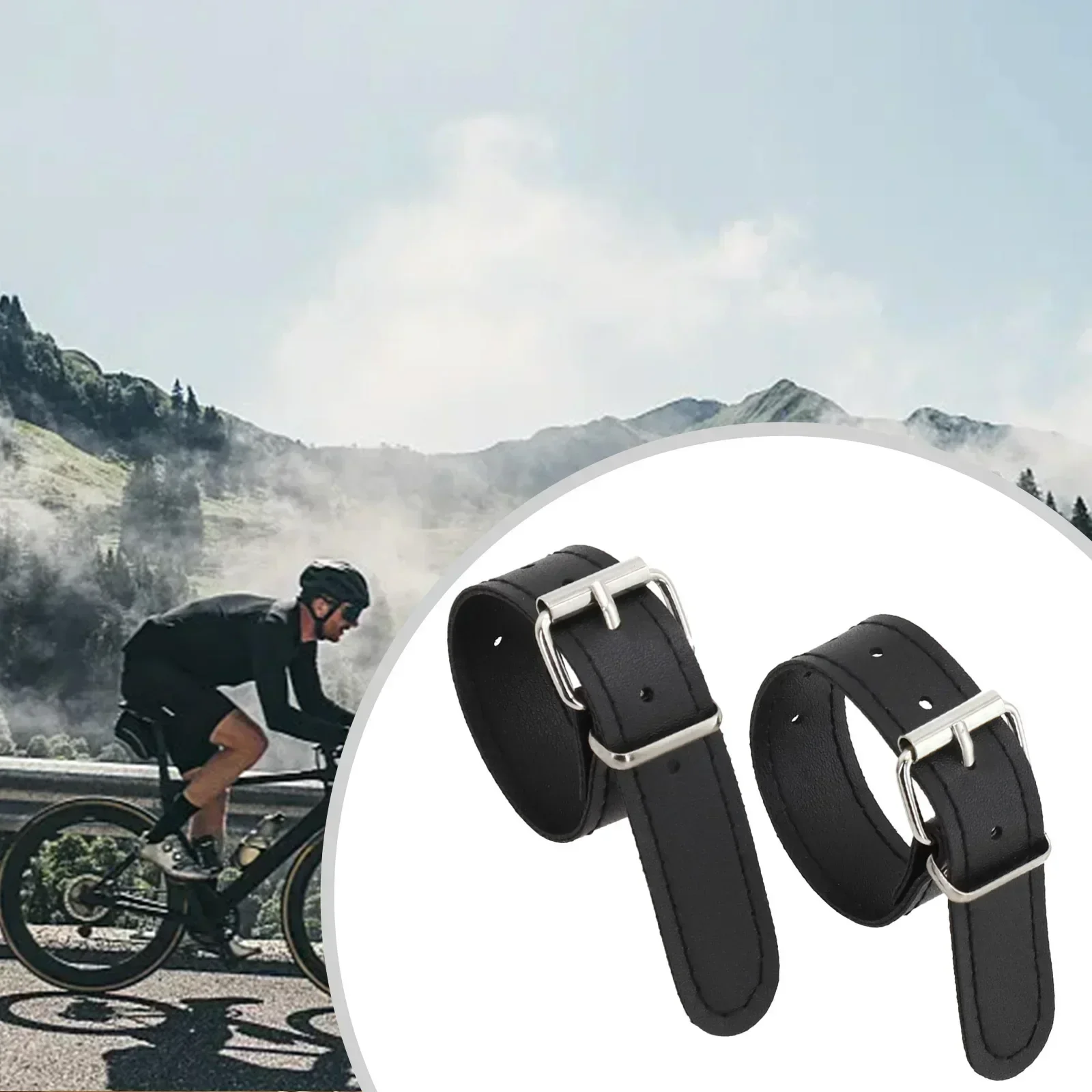 2PCS Removable Imitation Rattan Bicycle Basket With Leather Straps Bicycle Imitation Wicker Basket Waterproofing Cycling Parts