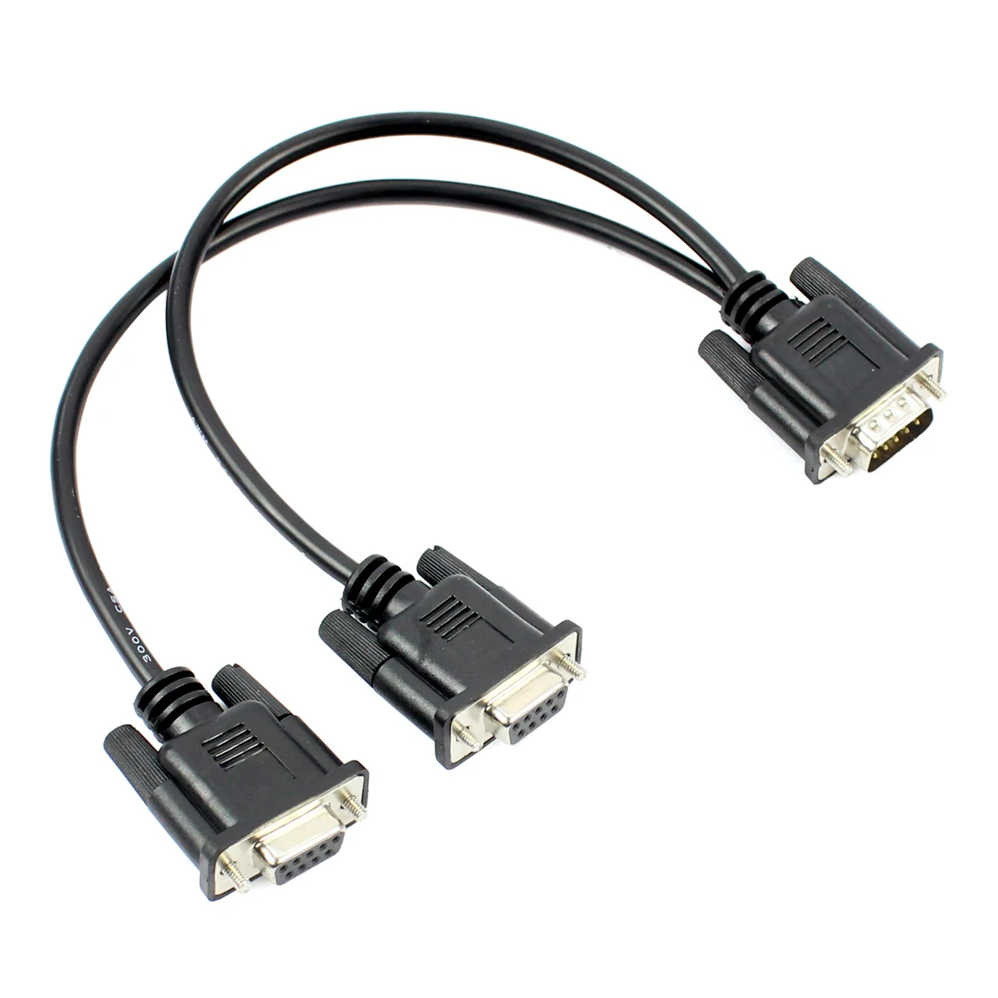 DB9 9Pin 1 To2 Rs232 Serial Cable Splitter Directly Connected COM 2 In 1 Data Cable Male To Female For Cash Register POS Display - 7