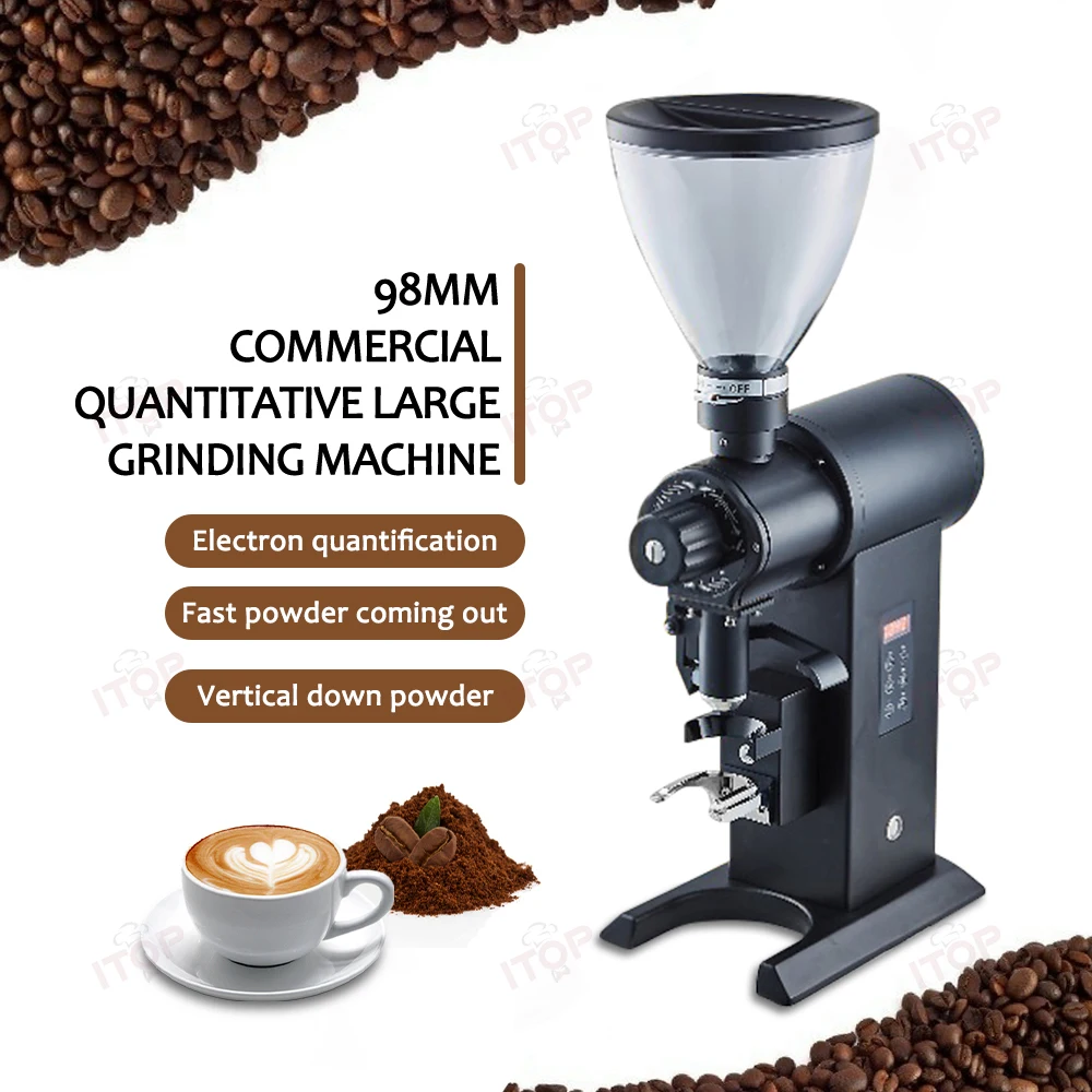 ITOPC98ProElectricQuantitativeCoffeeGrinder98MMTitaniumFlat