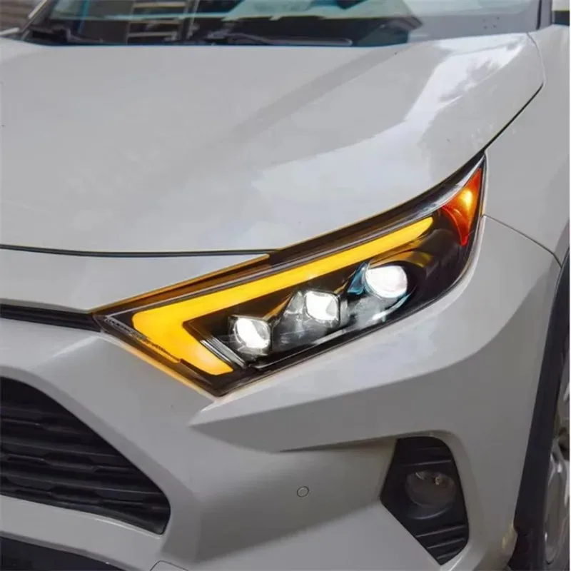 업그레이드 3-렌즈 풀 LED 헤드라이트 DRL 방향 지시등 새 상태 자동차 부품 토요타 RAV4 RAV 4 2019-2022용