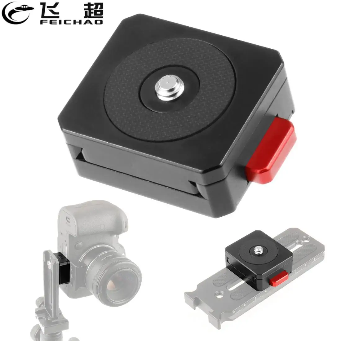 Fotocamera A Sgancio Rapido V Mount Lock Qr System 1/4 Per Treppiede Monopiede Slider Dslr Video Gimbal Dji Ronin S Sc Zhiyun Crane Weebill