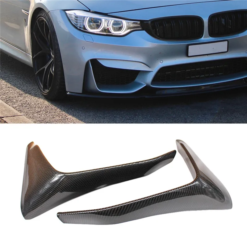

Carbon Fiber Car Front Bumper for BMW F80 M3 Sedan 4D F82 F83 M4 Coupe 2D 2014-2019 Down Splitter Fog Lamp Trim Cover