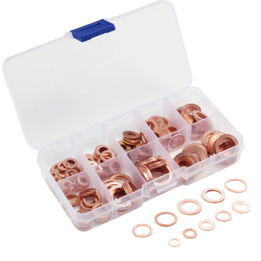 Description Picture 4 of itemBoxed Packaging Car Drain Bolt Crush Washers Generators Machinery And Factories Cars Package Copper Crush Seals