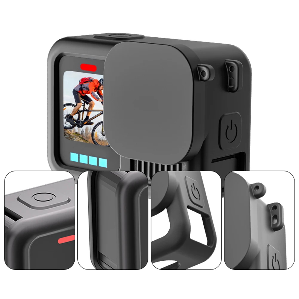 Silicone Case for GoPro 13 Protective Housing Cover with Lens Cover and Lanyard Soft Sleeve Anti-Scratch Case Accessories