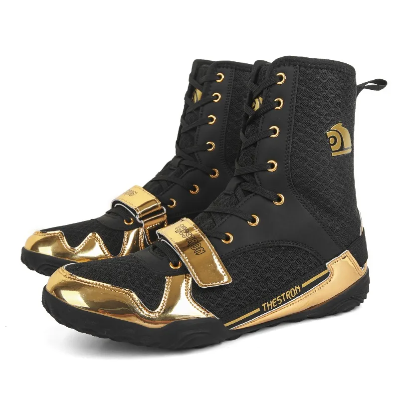 Indoor Fitness Training Wrestling Shoes Comfortable Wear-resistant Professional Boxing Shoes Men's Free Fighting Sports Shoe