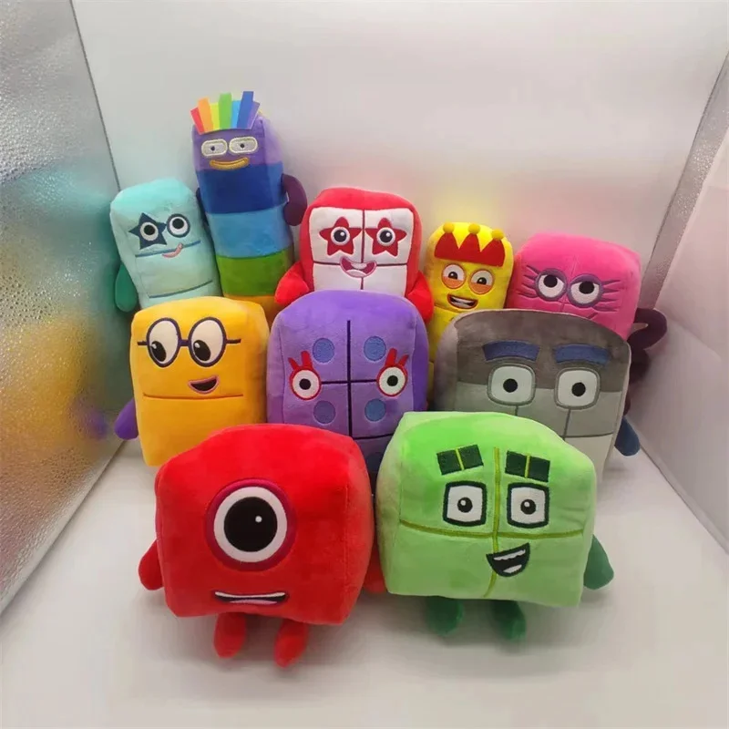 

Cartoon Number Plush Doll Toy Number Movie TV Plush Softness Doll Toy Peripherals Early Childhood Education Kids Toys Gift