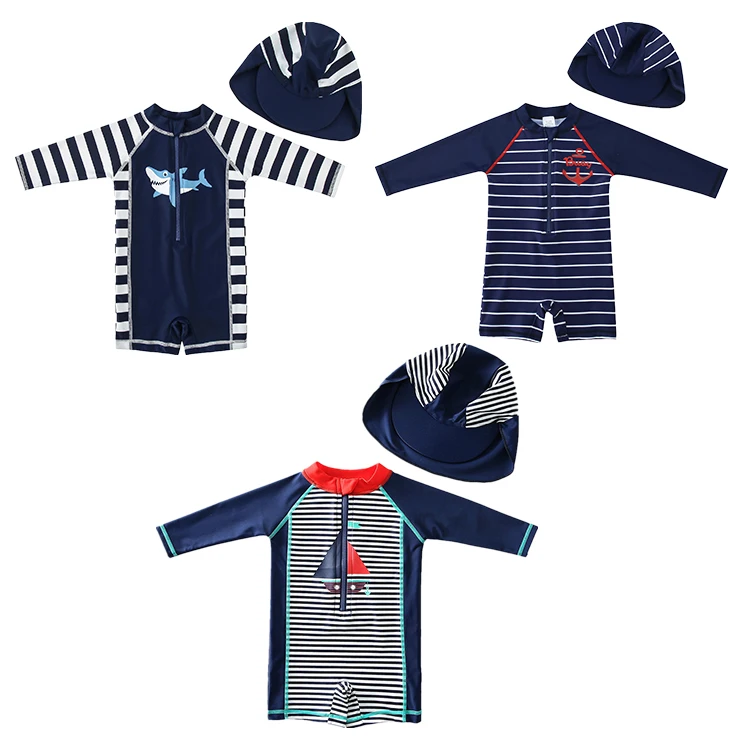 Wishere Baby Swimwear For Boys 3-36M One-piece Swimsuit Kids Beachwear UPF50+ Swimming Clothing Sunsuit children swimsuit