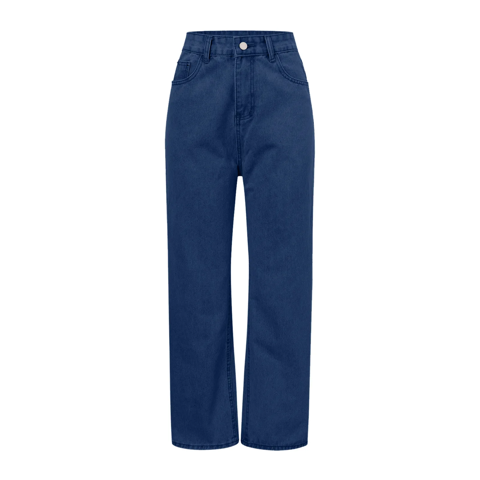 Women Vintage Baggy Jeans Denim Wide Leg Straight Trousers Business High Waist Loose Pants Female Streetwear Outwork Bottoms 