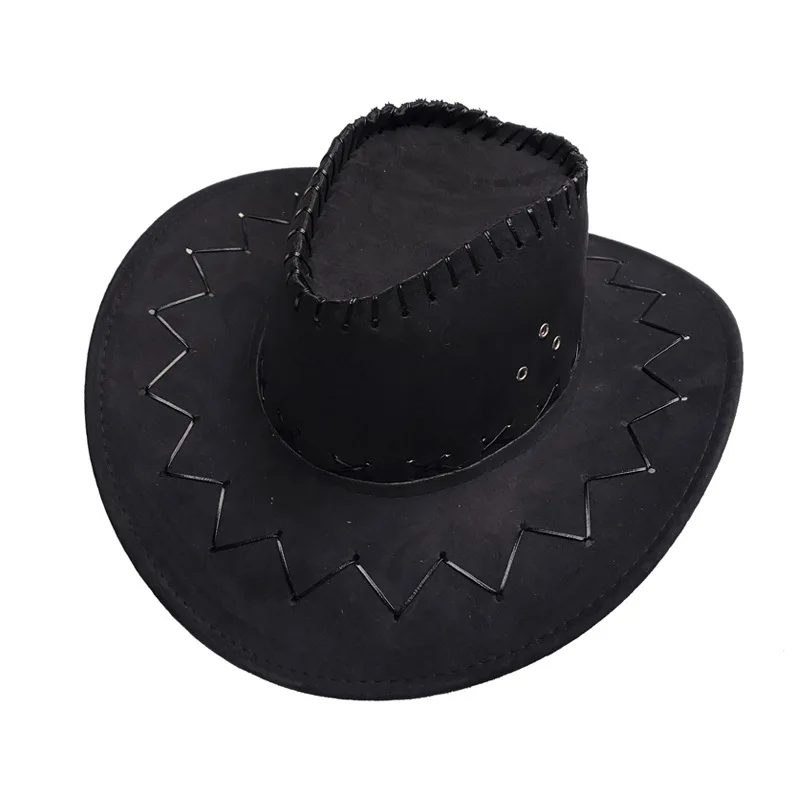 Western cowboy hats Hat for Men and Women Outdoor Use Large Brim Water Droplet Sunscreen American Style