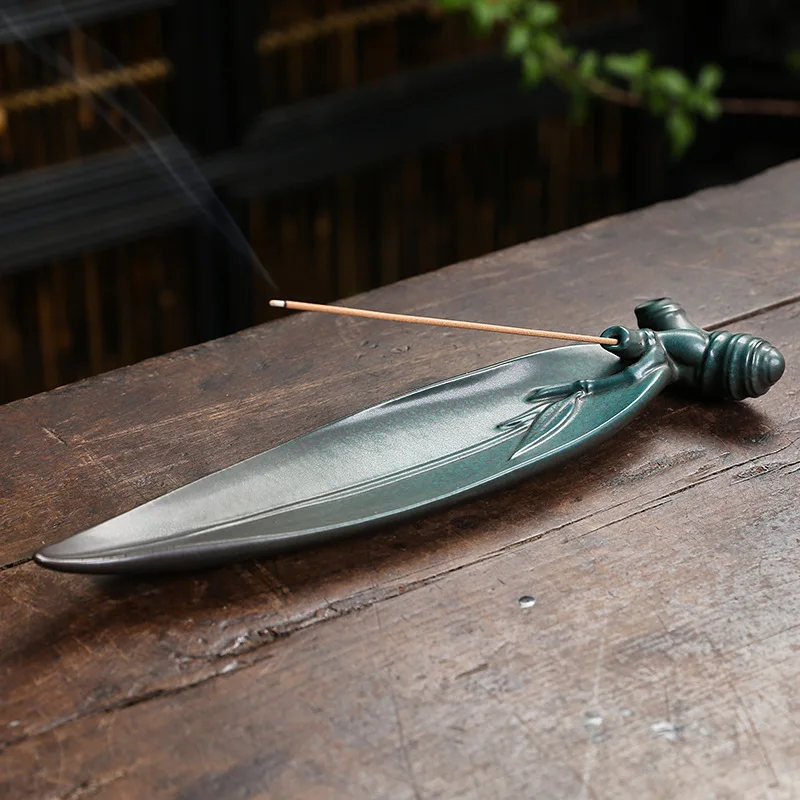 Creative Kiln Change Ceramic Incense Inserting Wire Incense Furnace Home Craft Gift Stone Alpine Flowing Water Aromatherapy Base