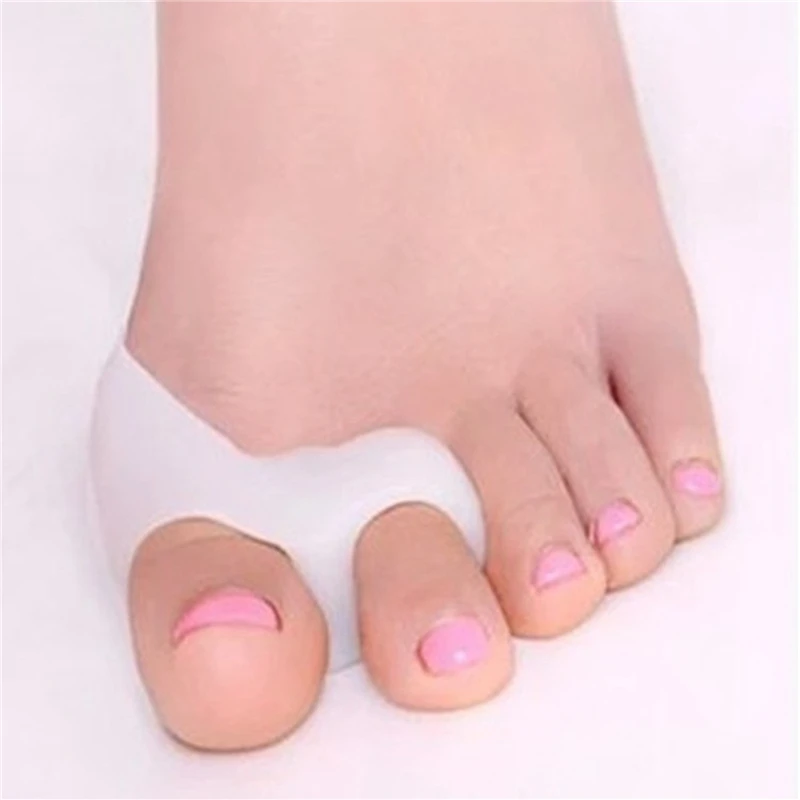 Silicone Gel Thumb Corrector Bunion Little Toe Protector Separator Hallux Valgus Finger Straightener Foot Care Relief Pads 2Pcs toe separators toe spreader toe corrector finger toe separator toe protectors