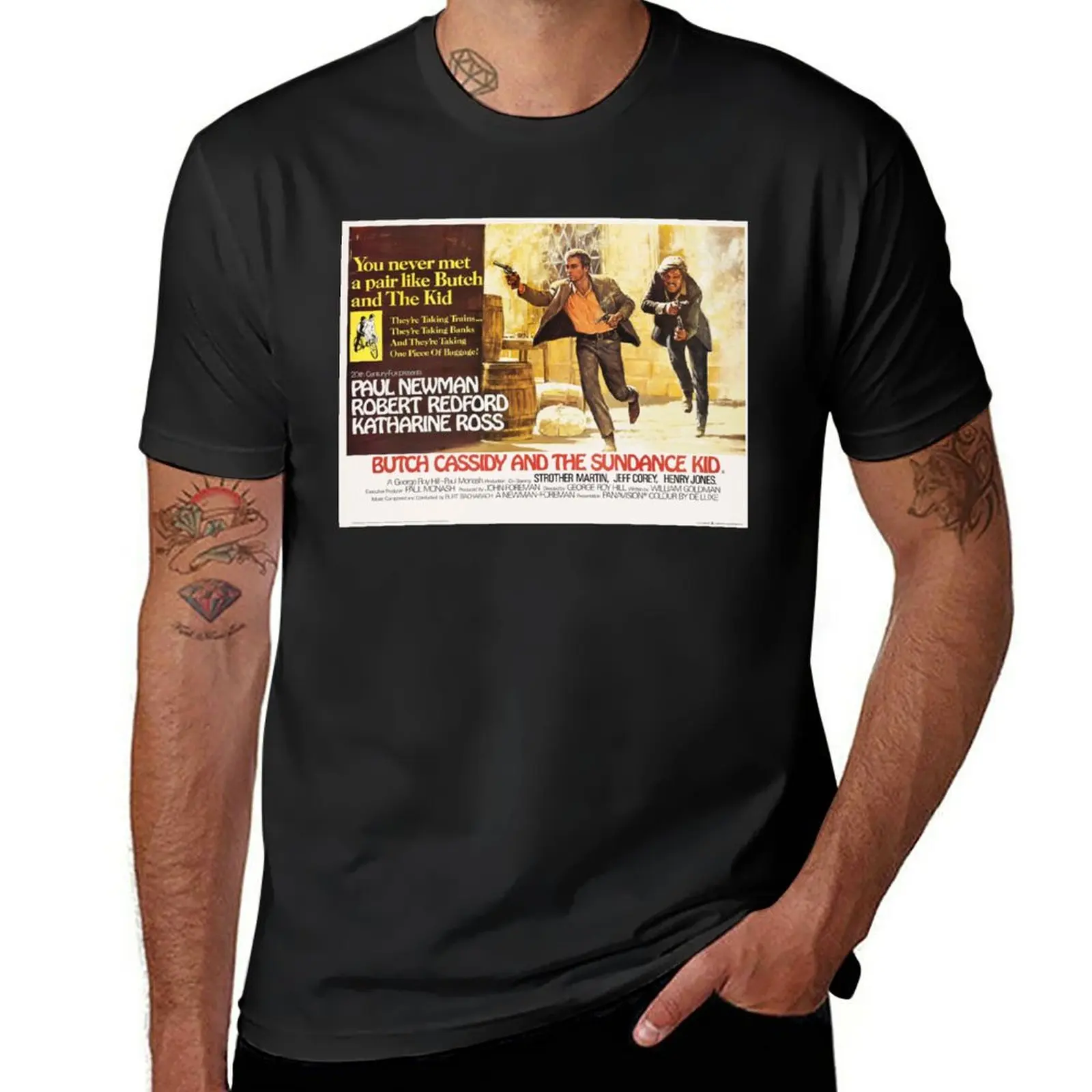 

Butch Cassidy and the Sundance Kid T-Shirt animal prinfor boys oversizeds customs design your own heavyweight t shirts for men