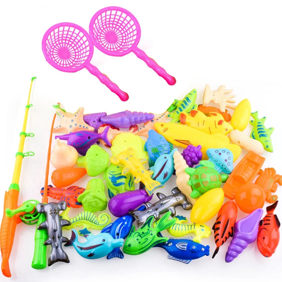14/16/40pcs Magnetic Fishing Set - Inflatable Pool, Party Model, Play Games & More - Perfect Summer Outdoor Toy, Random Color 4