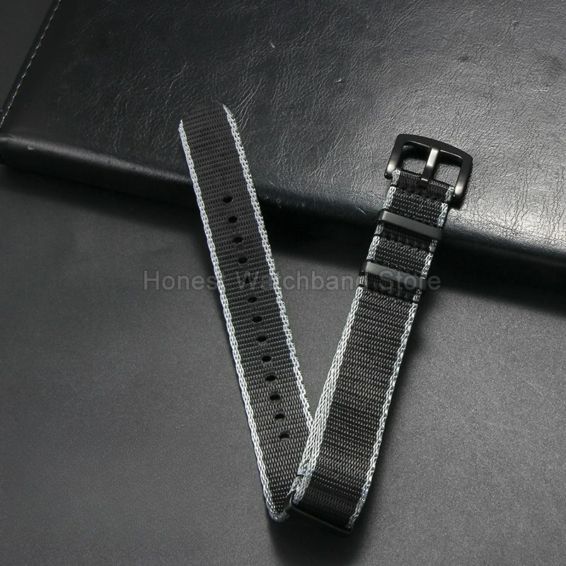 Vibrant Multi-Color Nylon Watch Strap - 20/22mm, Airy & Odor-Resistant
