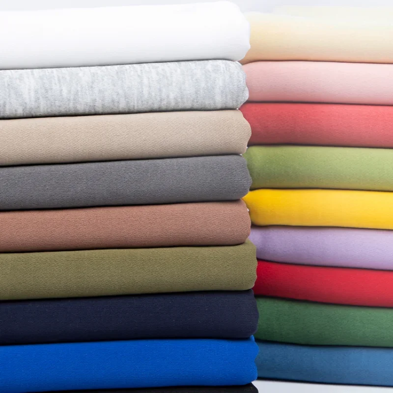 Cotton-like Stretch Knitted Sweater Terry Fabric Padded Dress Sportswear Pants T-shirt Sports Fabric