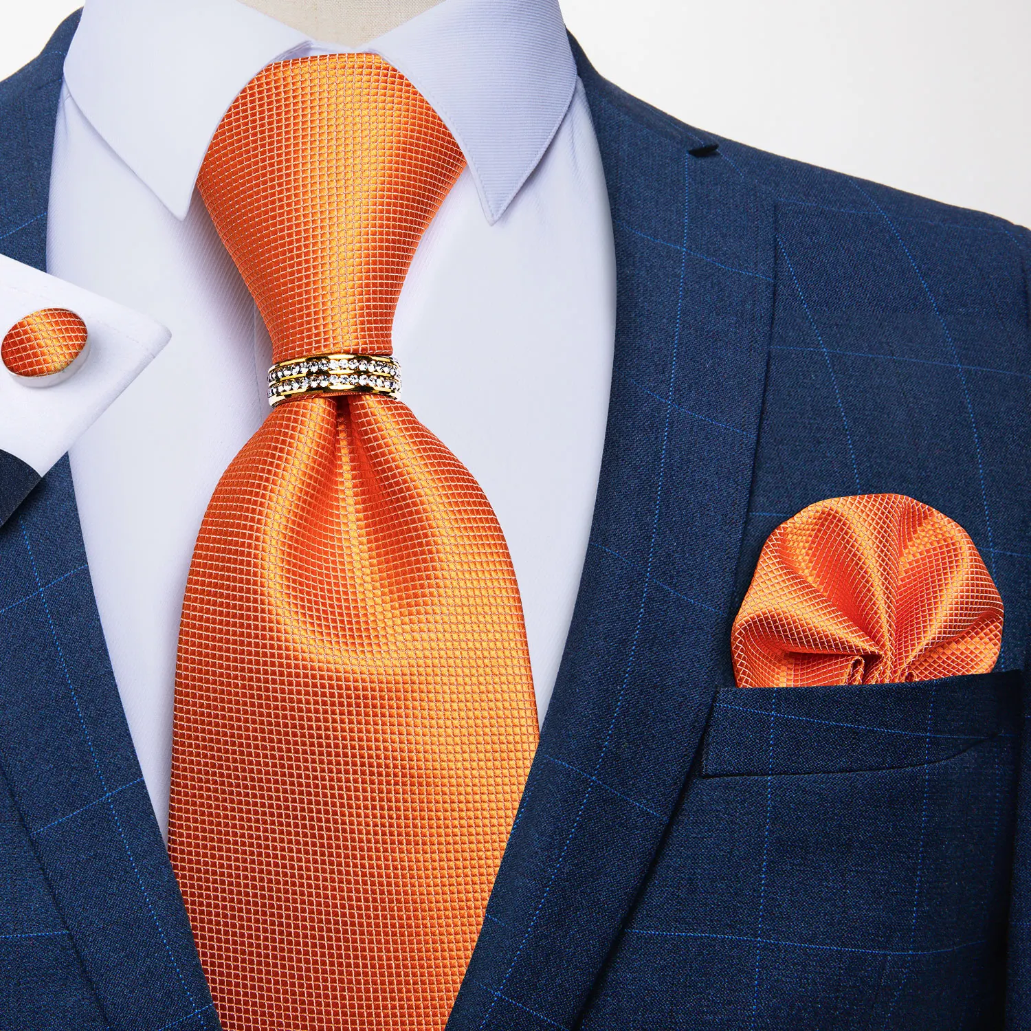 8 cm breite klassische rote einfarbige Hochzeits- und Partykrawatten für Herren, lässige Anzugschleife, Einstecktuch, Krawattenring, Geschenk für Männer, Gravatas – Detail 26