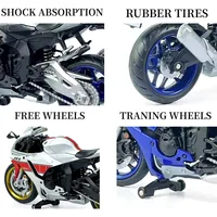 1:12 Scale YAMAHA YZF -R1M Honda CBR1000RR Replica Motorcycle Moto Bike Model Rider Miniature Souvenir Collectible  Gift Toy 2