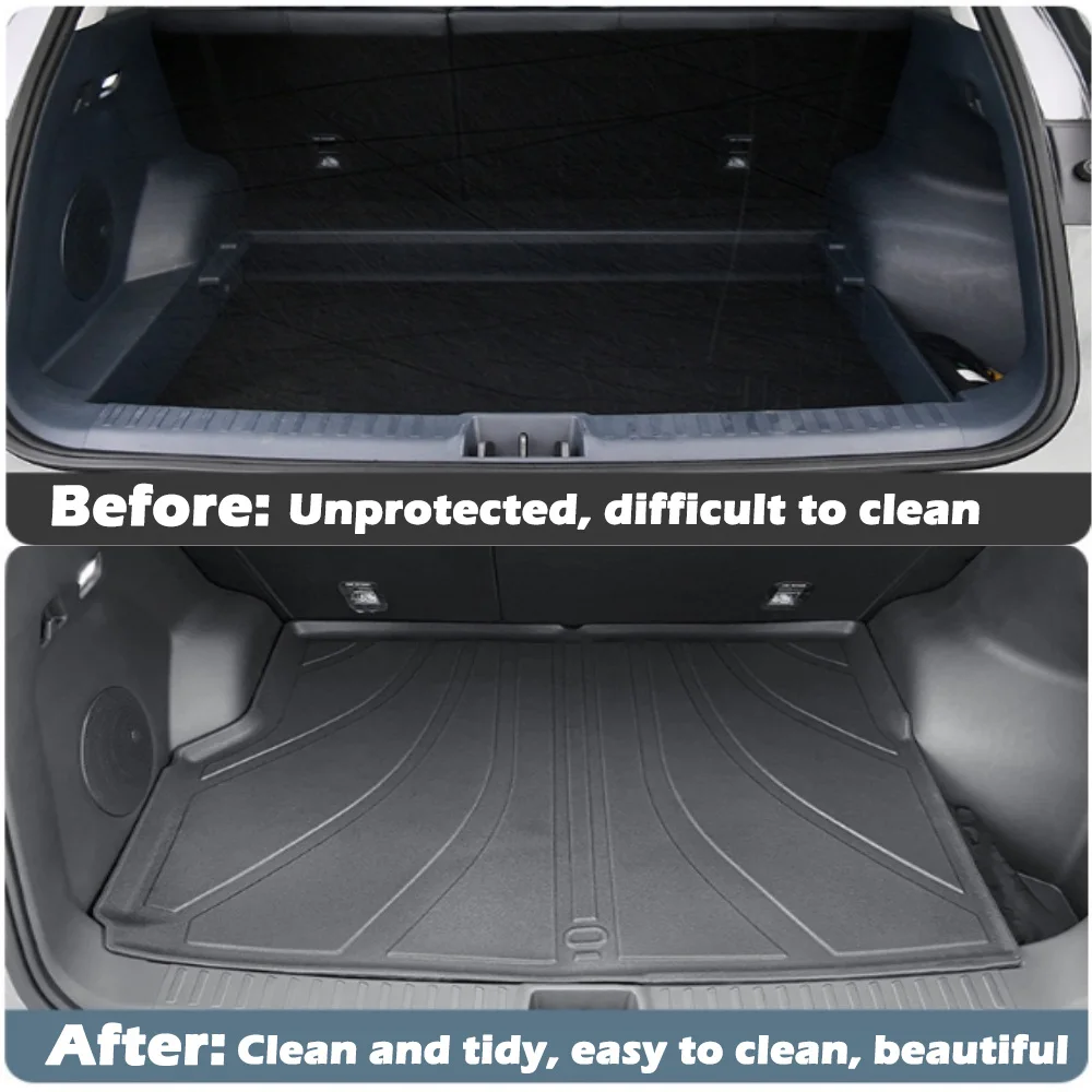 For Geely Galaxy E5 TPE Trunk Mat,All-Weather Dirt Resistant and Wear-resistant Fully Enclosed Trunk Mat Floor Lin