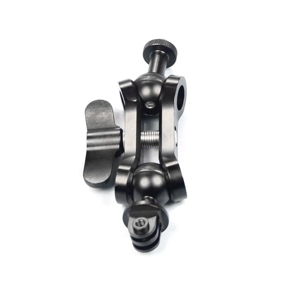 BGNING Aluminium 1inch Ball Kopf Clamp CNC Tauchen Wasserdichte Upgrade Erweitert Schmetterling Clip für GoPro SLR Unterwasser Fotografie – Detail 27