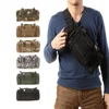 Outdoor Hiking Waist Bag 600D Waterproof Oxford Climbing Shoulder Bags Fishing Camping Hiking Pouch Chest Bag 2
