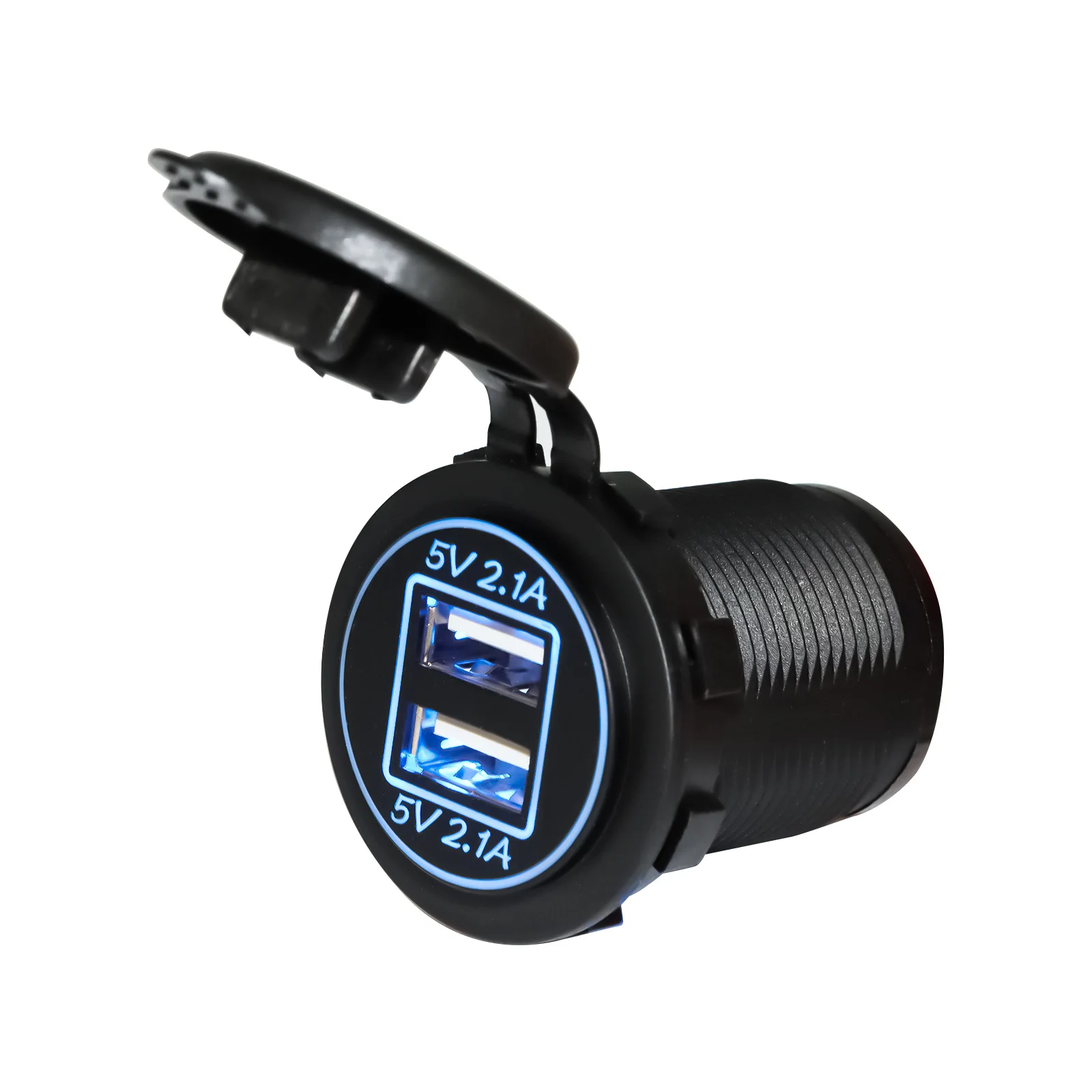 Dual USB Charger Socket 2.1A Car Universal Cigarette Lighter Waterproof USB Ports Fast Charge For Smartphone Car Boa