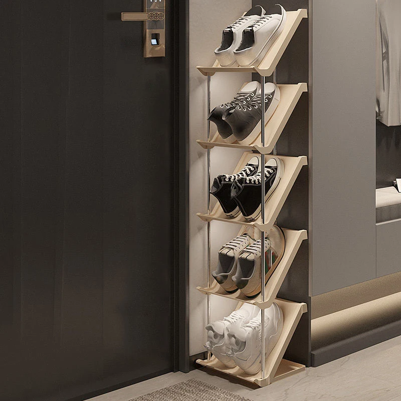 

Multi-Layer Shoe Organizer Stackable Shoe Rack Adjustable Entry Door Shoe Cabinet Wall Corner Space Saving Plastic Shoe Shelf