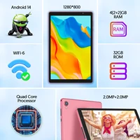 BAKEN 10-inch Android 14 Tablet, Quad-core Processor, 32GB Storage, Wi-Fi 6, Bluetooth, USB-C Port, Google Play Store (GMS) - Image 2
