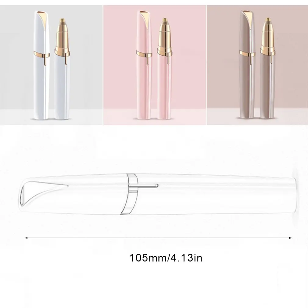 Pro Lipstick Shape Electric Eyebrow Trimmer Painless Eye Brow Epilator Shaver Razor Portable Facial Hair Remover Women Depilator eyebrow trimmer set,eyebrow trimmer,eyebrow razor set,electric epilator,hair shaver,eyebrow razor,facial hair remover,hair remover,eyebrow trimmer blade,face shaver