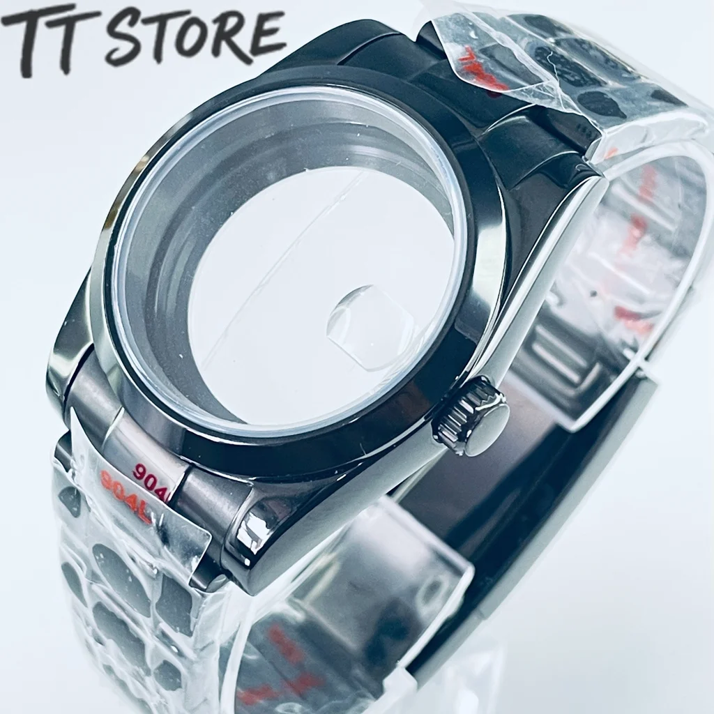 Black Watch Case with Sapphire Crystal - Top Waterproof Design