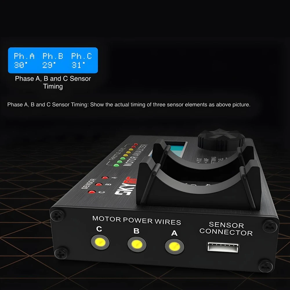 브러시리스 모터 분석기 테스터 모터 KV RPM 타이밍 측정 홀 센서 검사