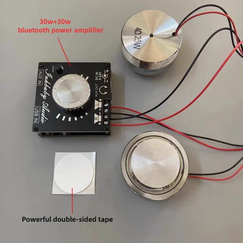 SOTAMIA 50MM Vibration Speaker Audio 4Ohm 25W Resonance Speaker 30W BTL3110 Bluetooth Power Amplifier Board Hifi Stereo Mini Amp