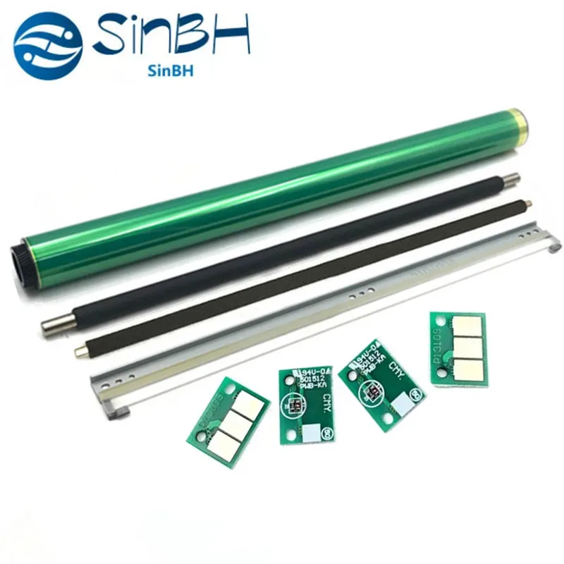 

1Set 100K Pages Bizhub C458 Drum+Cleaning Blade+PCR Cleaning Roller+Charge Roller For Konica Minolta BH C258 C308 C368 C558