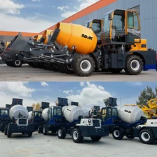  Profefessional Self Loading Portable Concrete and Mixer Self Load Cement Mixer Mini Truck Automatic Cement Mixer 