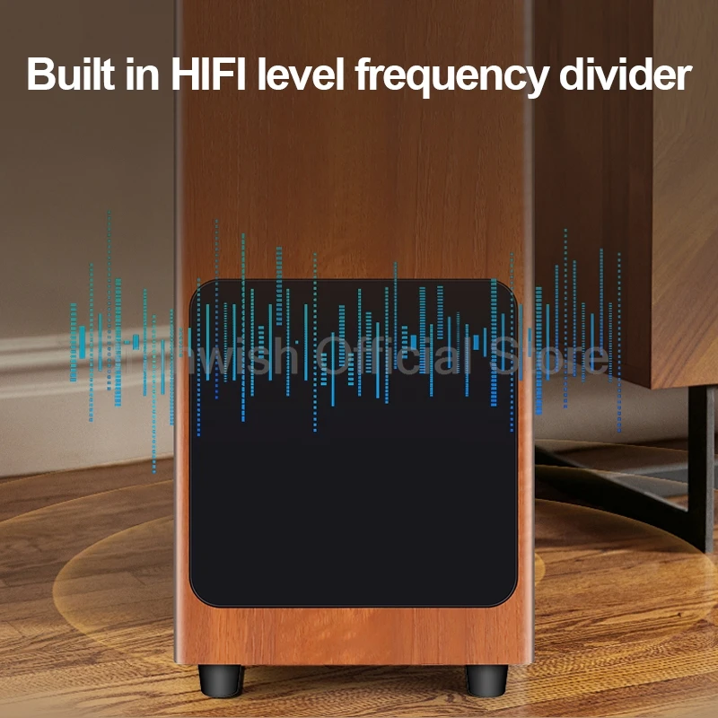 Double 8 Inch HiFi Speaker Wooden Active/Passive Subwoofer Home Theater Audio Hight Power Sound Box Enthusiast Home Cinema