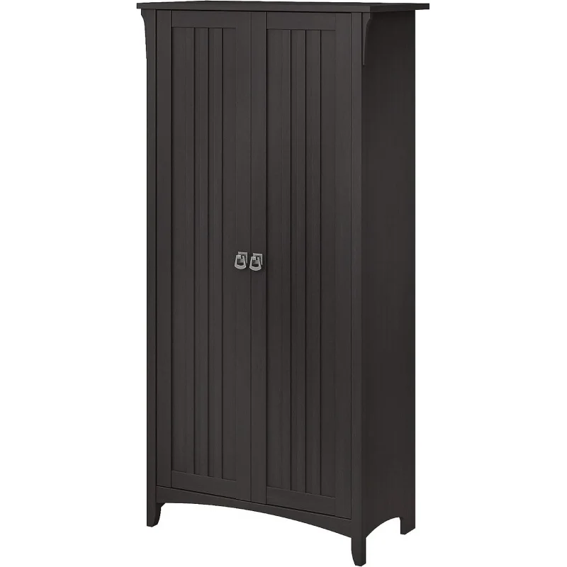 

Bush Furniture Salinas Bathroom Storage Cabinet with Doors, Vintage Black