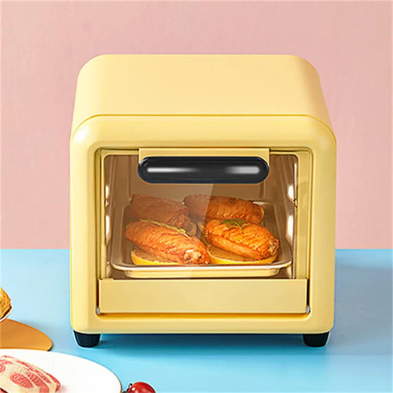 Electric Oven Bake Oven Portable Mini 4 inch Cake Egg Tart Baking Stove Mechanical Barbecue Grill Yellow Electric Mini 5L