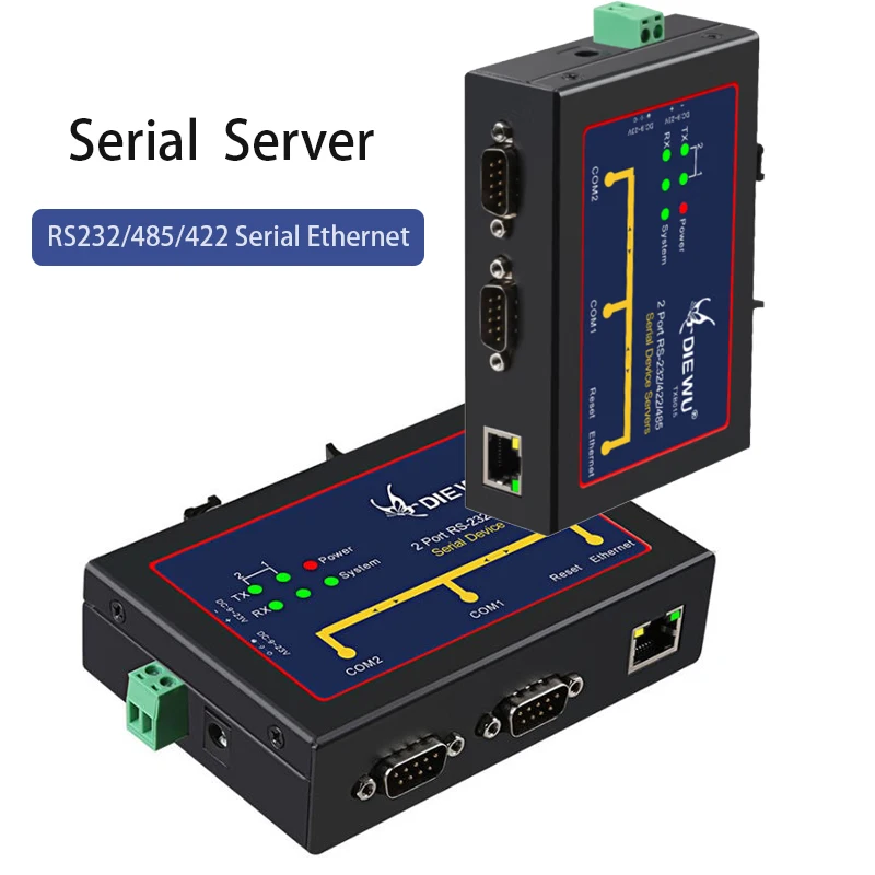 

RJ-45 LAN адаптер RS232/485/422 Ethernet серверный преобразователь, серийный сетевой сервер промышленного класса, последовательное устройство сервера 10/100 Мбит/с