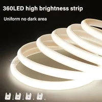 1M-50M 220V COB LED Strip dimmable 360LEDs/m EU Plug Kitchen Home Room Decoration Flexible Ribbon for Outdoor Garden Lighting - Image 2
