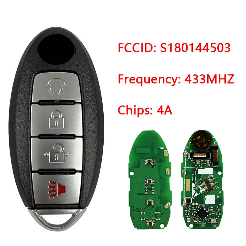 Cn027078 Kr5Txn3 S180144503 Per Calci 2018 + Smart Key 4 Pulsanti Hitag Aes Muslim4A Chip 433Mhz Keyless Go