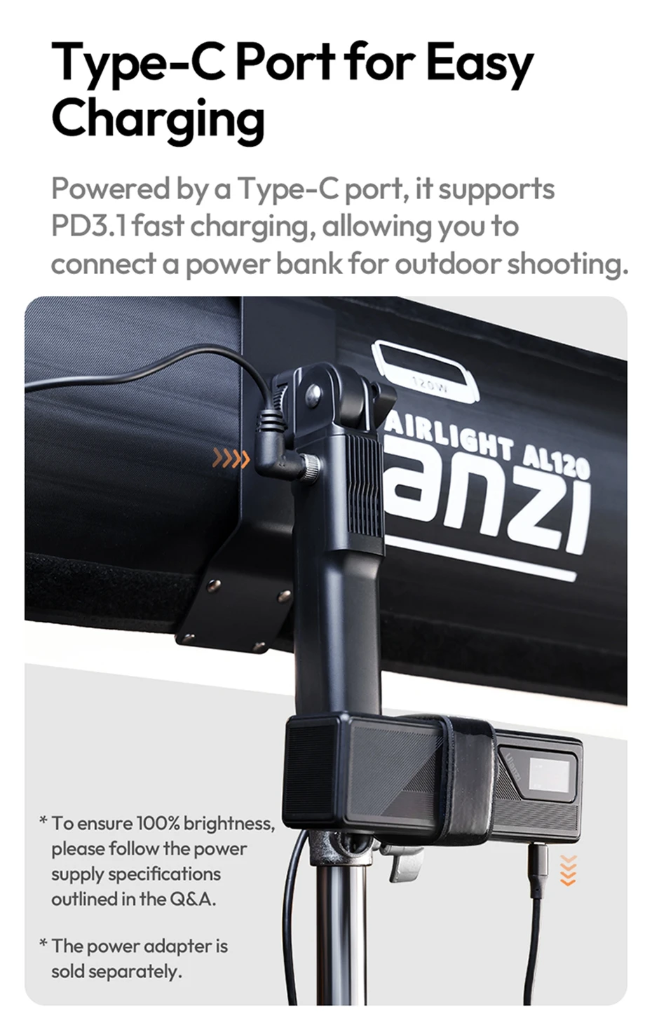  AL120/AL60 Bi-color Inflatable LED Light Air Tube Video Light 2700-6500K for I