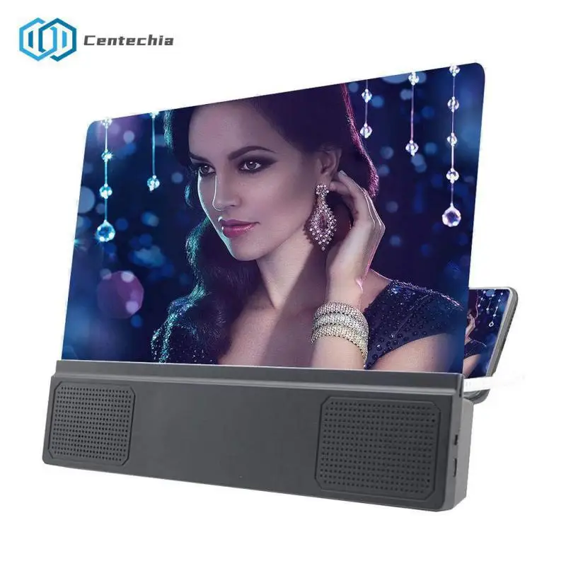 

12-дюймовый мобильный телефон, телефон, усилитель, настольная подставка, увеличенная лупа для телефона, фильмов, кронштейн смартфона